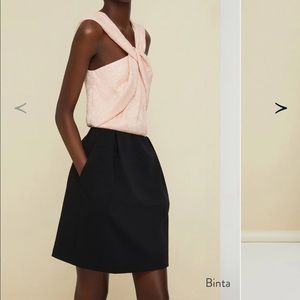 PATOU - Two-tone twist front minidress.